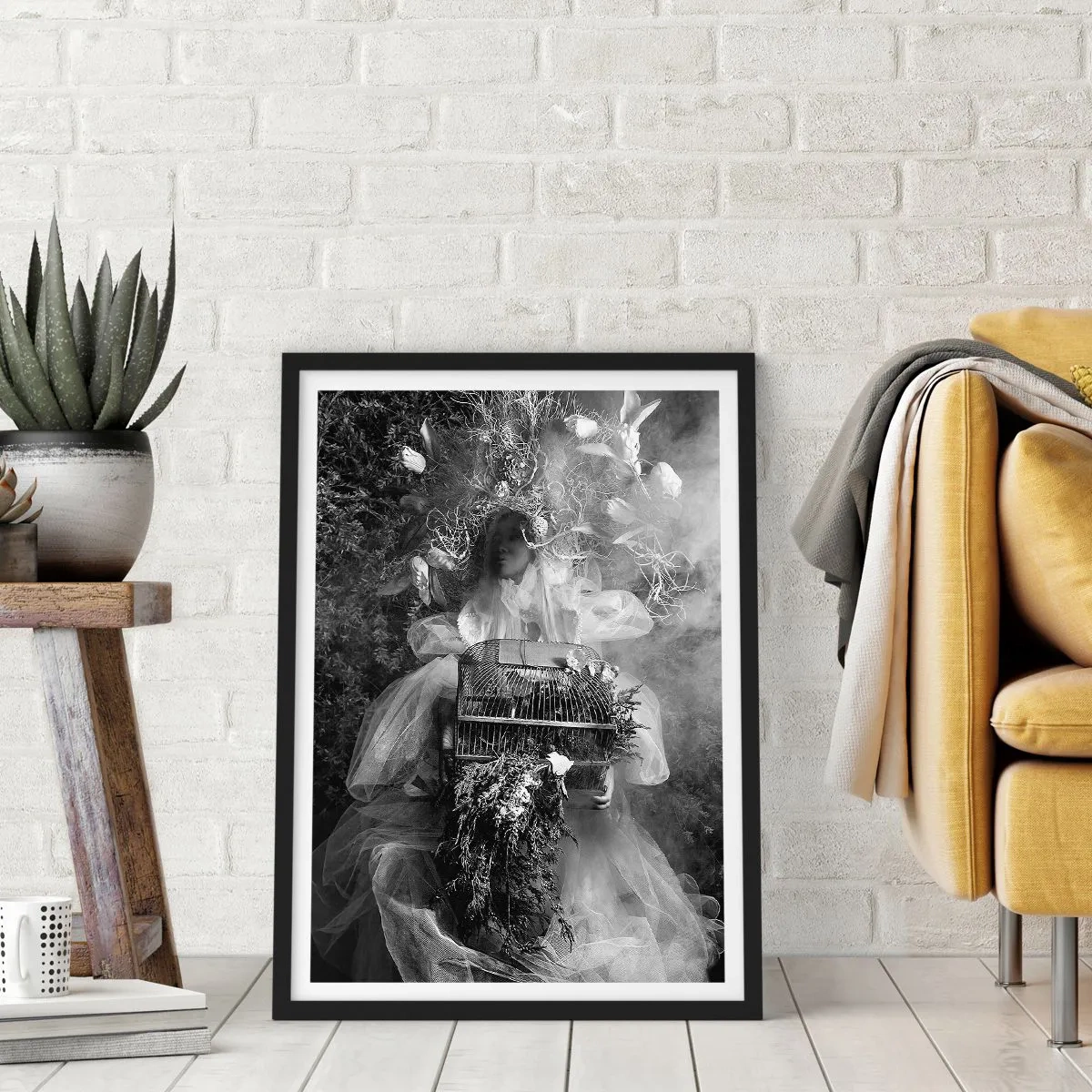 Poster în ramă neagră - Mama însăși - Natura - 40x50 cm