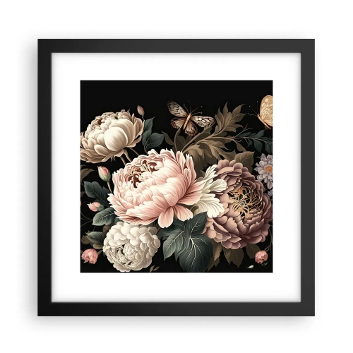 Poster în ramă neagră - În stil baroc - 30x30 cm