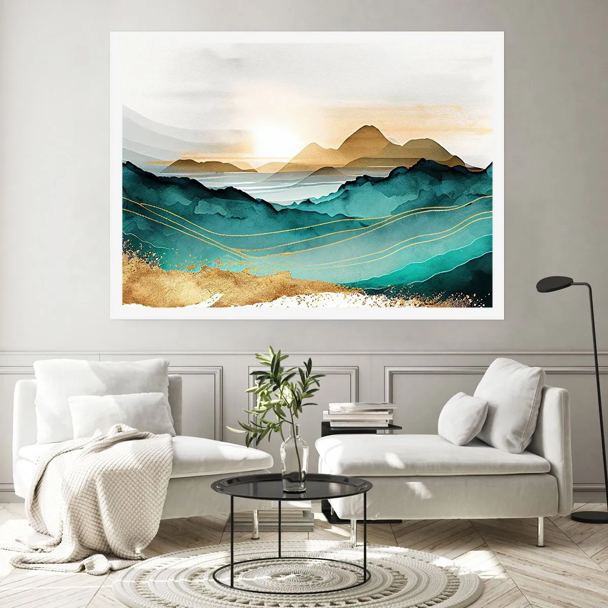 Poster - La limita abstracției - peisaj - 91x61 cm