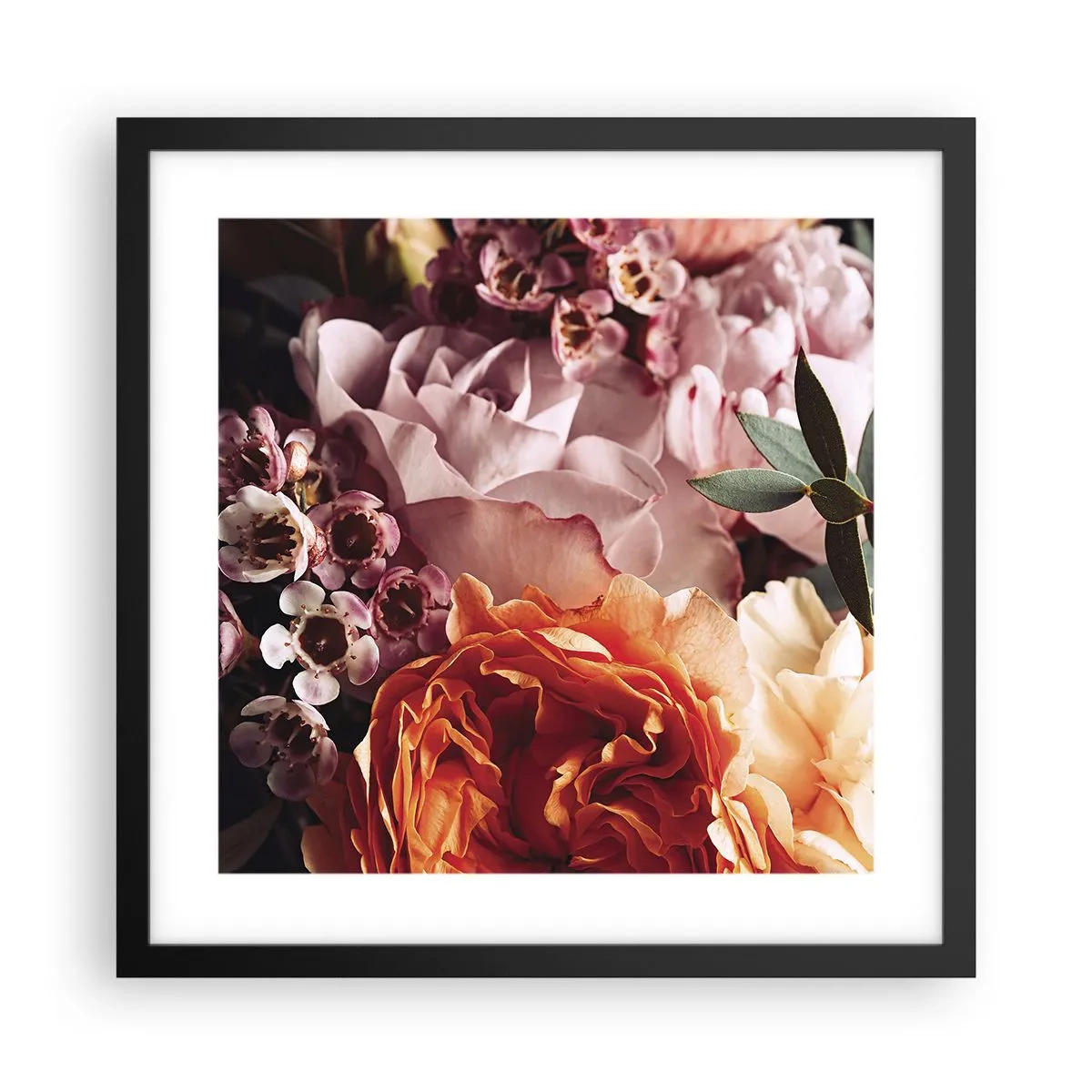Poster în ramă neagră - Înghesuite în frumusețe - 40x40 cm
