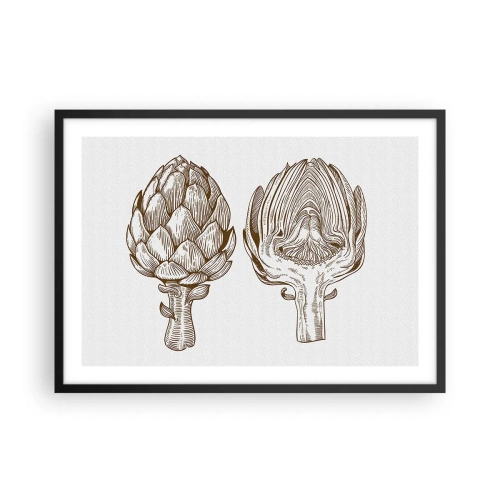 Poster în ramă neagră - Lecție de anatomie - 70x50 cm