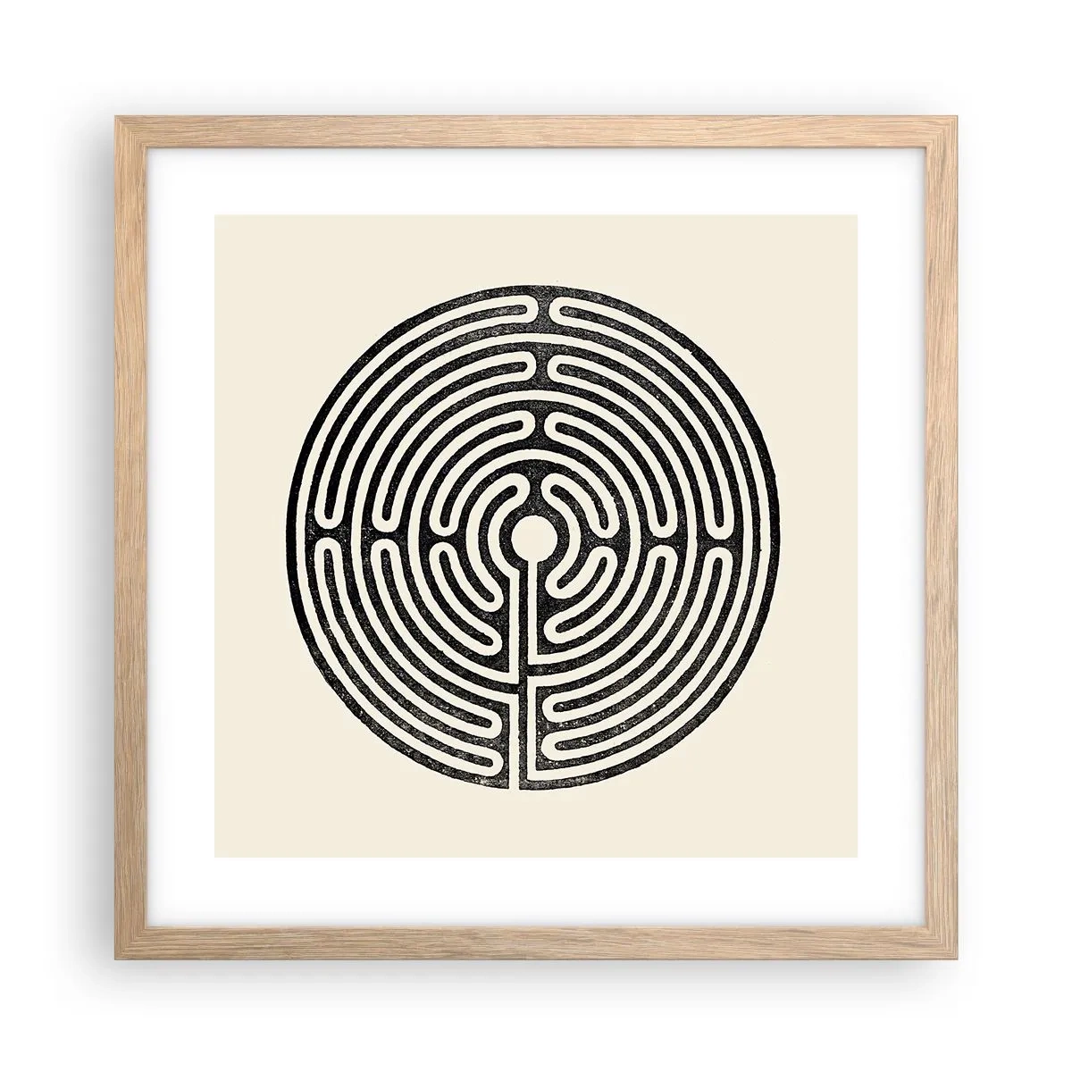 Poster în ramă de stejar deschis - Ordine secretă - 40x40 cm