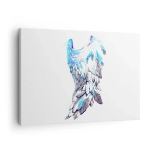 Tablou pe pânză Canvas - Aripi de înger delicate în nuanțe pastelate - 70x50cm - Am nevoie de aripi - Decorațiune modernă pentru perete pentru living și dormitor ARTTOR