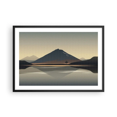 Poster în ramă neagră - În oglindă - 70x50 cm