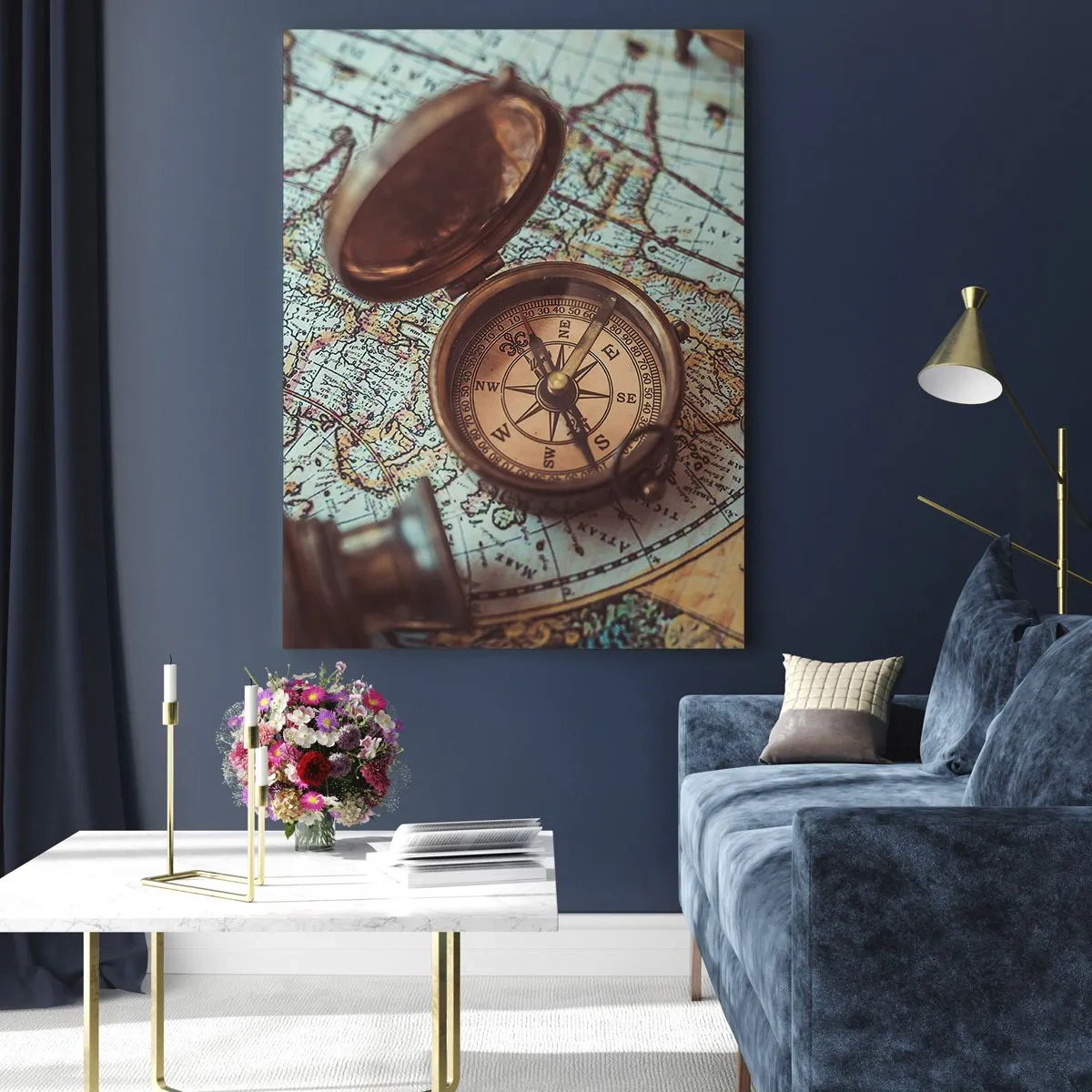 Tablou pe sticlă - Pentru aventurierul din tine - 50x70 cm