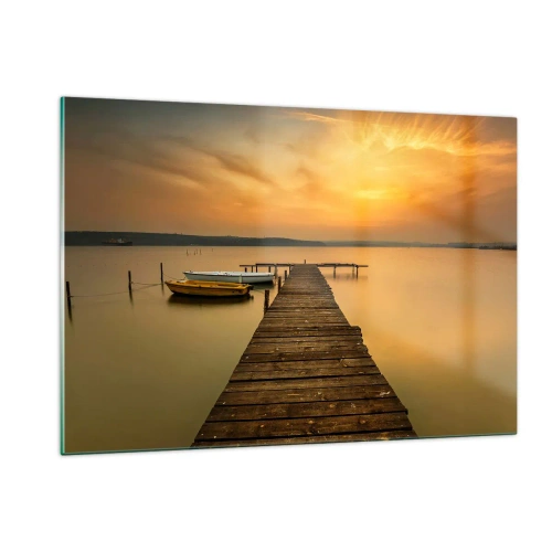 Tablou pe sticlă - Îți voi deschide cerul de aur - 120x80 cm