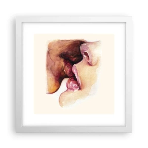 Poster în ramă albă - Ca ziua și noaptea, ca cerul și pământul - 30x30 cm