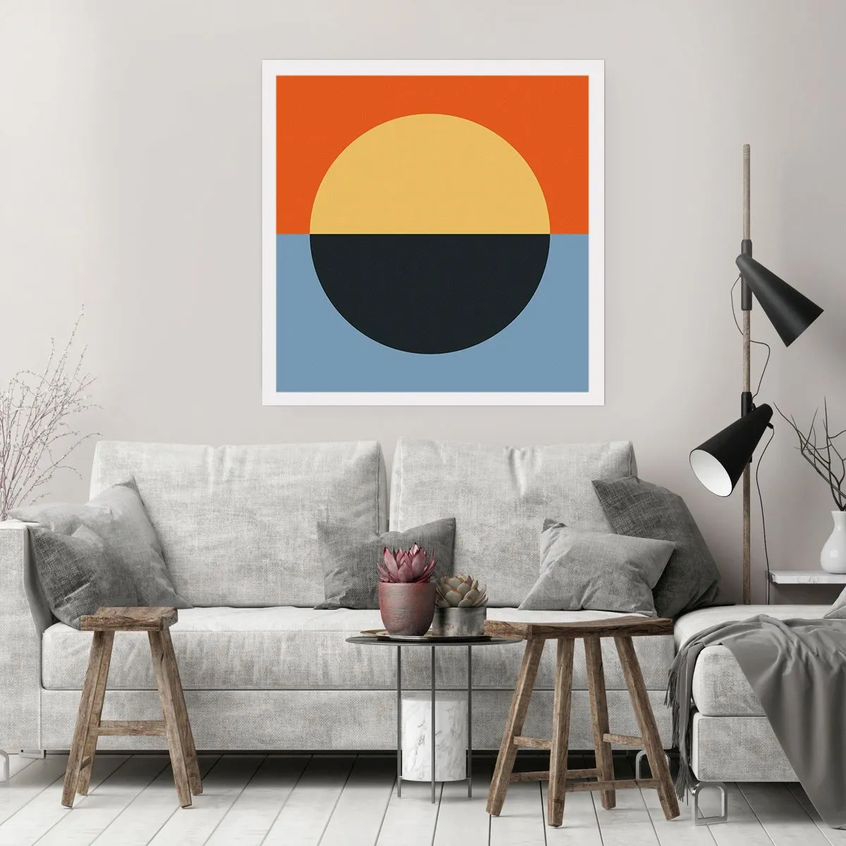 Poster - O compoziție de căldură și răcoare - 30x30 cm