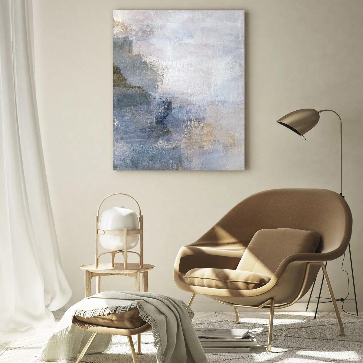 Tablou pe sticlă - Tonuri și acorduri de culoare - 50x70 cm