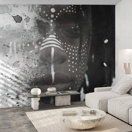 Tapet Standard Eco - Descoperă spiritul original - Portretul unei femei, Femeie, afro-american - 400x280 cm