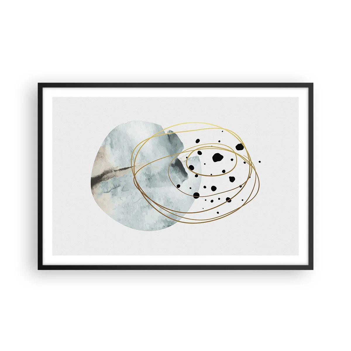 Poster în ramă neagră - În îmbrățișarea spațiului - 91x61 cm