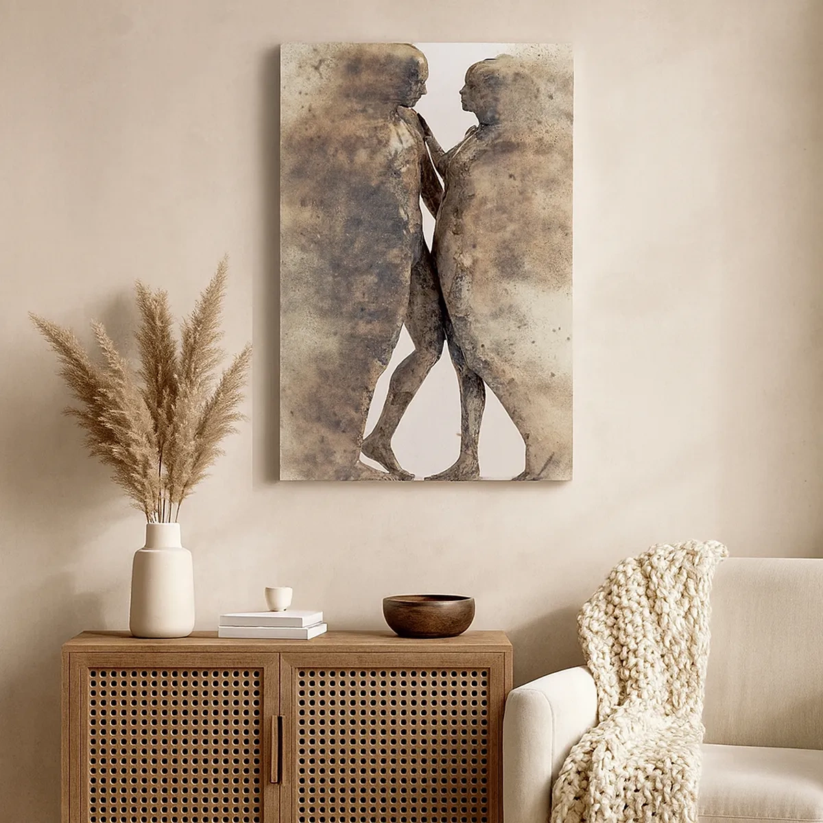 Tablou pe pânză - Din praf s-au ridicat la iubire - 50x70 cm