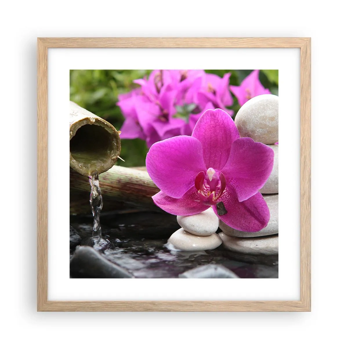 Poster în ramă de stejar deschis - Te odihnești deja - 40x40 cm