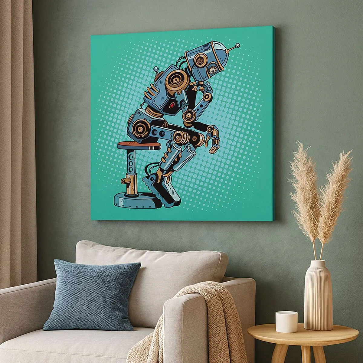 Tablou pe pânză - Peste esența ființei - 30x30 cm