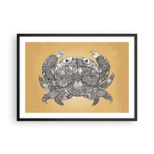 Poster în ramă neagră - Poveștile Domnului Crab - 70x50 cm