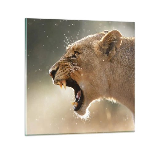 Tablou pe sticlă - Încearcă să nu asculți - 30x30 cm