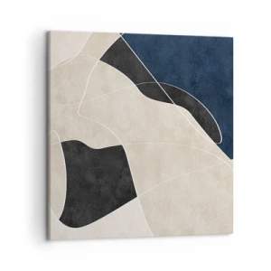 Tablou pe pânză - Compoziție abstractă - contrast de culori - 50x50 cm