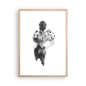 Poster în ramă de stejar deschis - A trecut chiar pe lângă noi - 50x70 cm