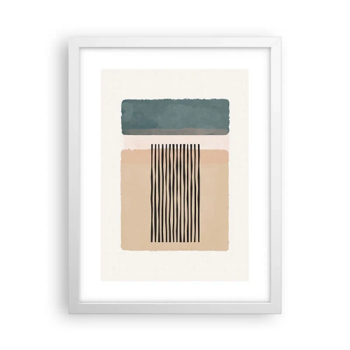 Poster în ramă albă - Totul este în regulă - 30x40 cm