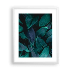 Poster în ramă albă - Verdeața în sine - 40x50 cm