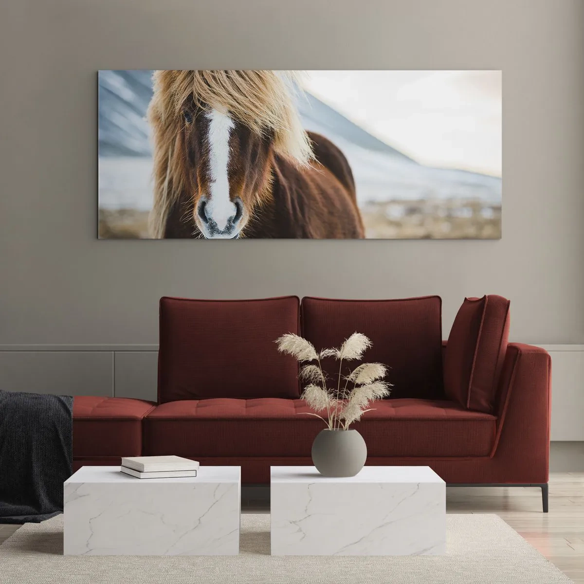 Tablou pe sticlă - Simțiți libertatea? - 90x30 cm