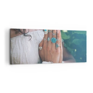 Tablou pe pânză - Bine ați venit în centrul ființei - 120x50 cm