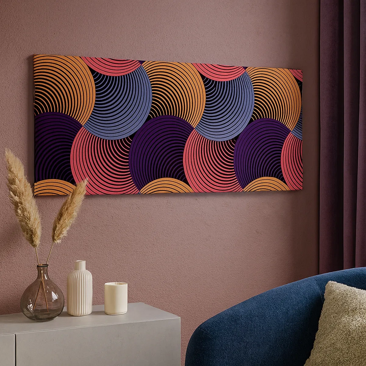 Tablou pe pânză - Într-un ritm de cerc - 30x30 cm