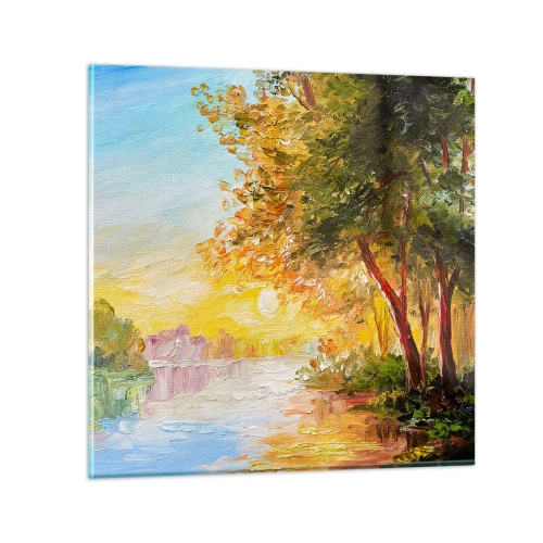 Tablou pe sticlă - Et in Arcadia ego - 30x30 cm