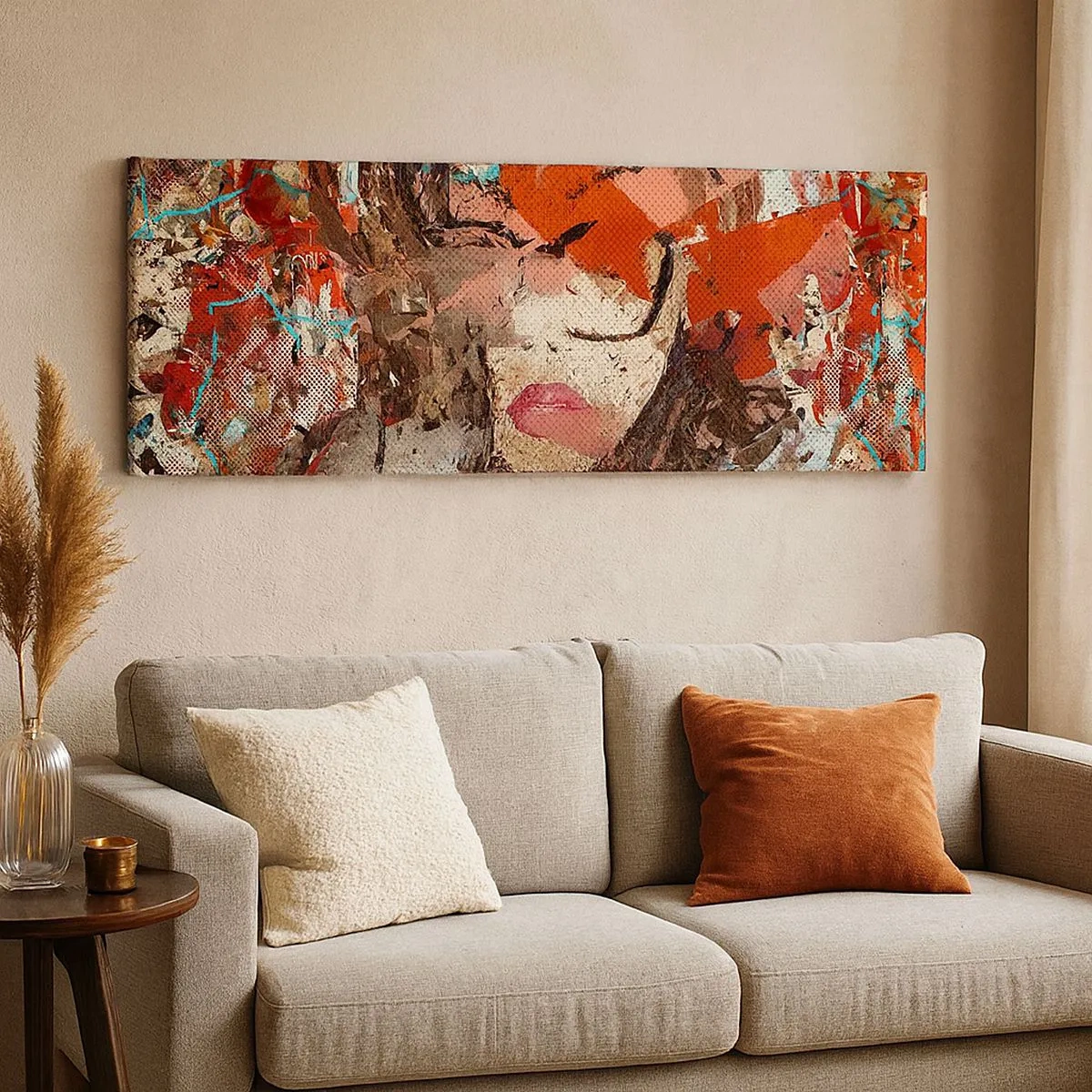 Tablou pe pânză - Chiar nu știe nimeni cum ești tu - 100x40 cm