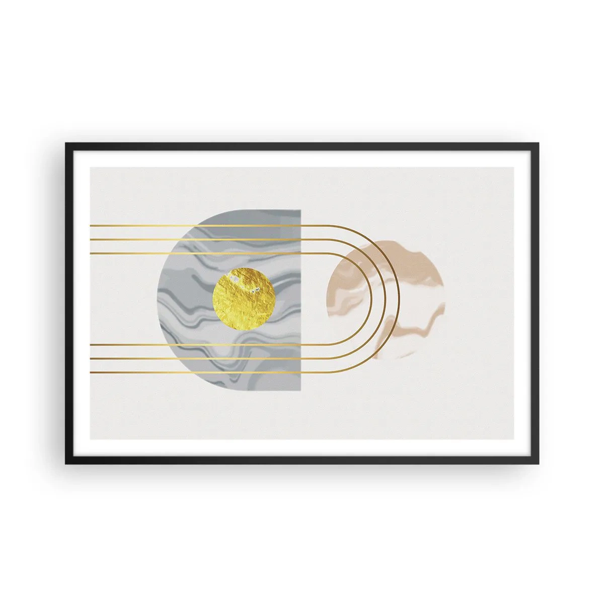 Poster în ramă neagră - Lumină și strălucire - 91x61 cm