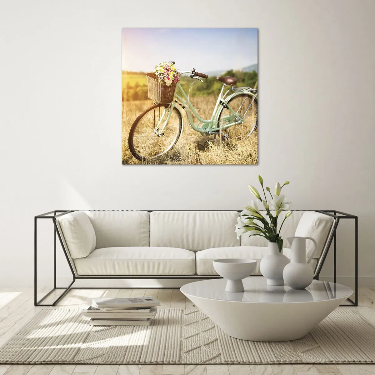 Tablou pe sticlă - Mă odihnesc aici un pic - 70x70 cm