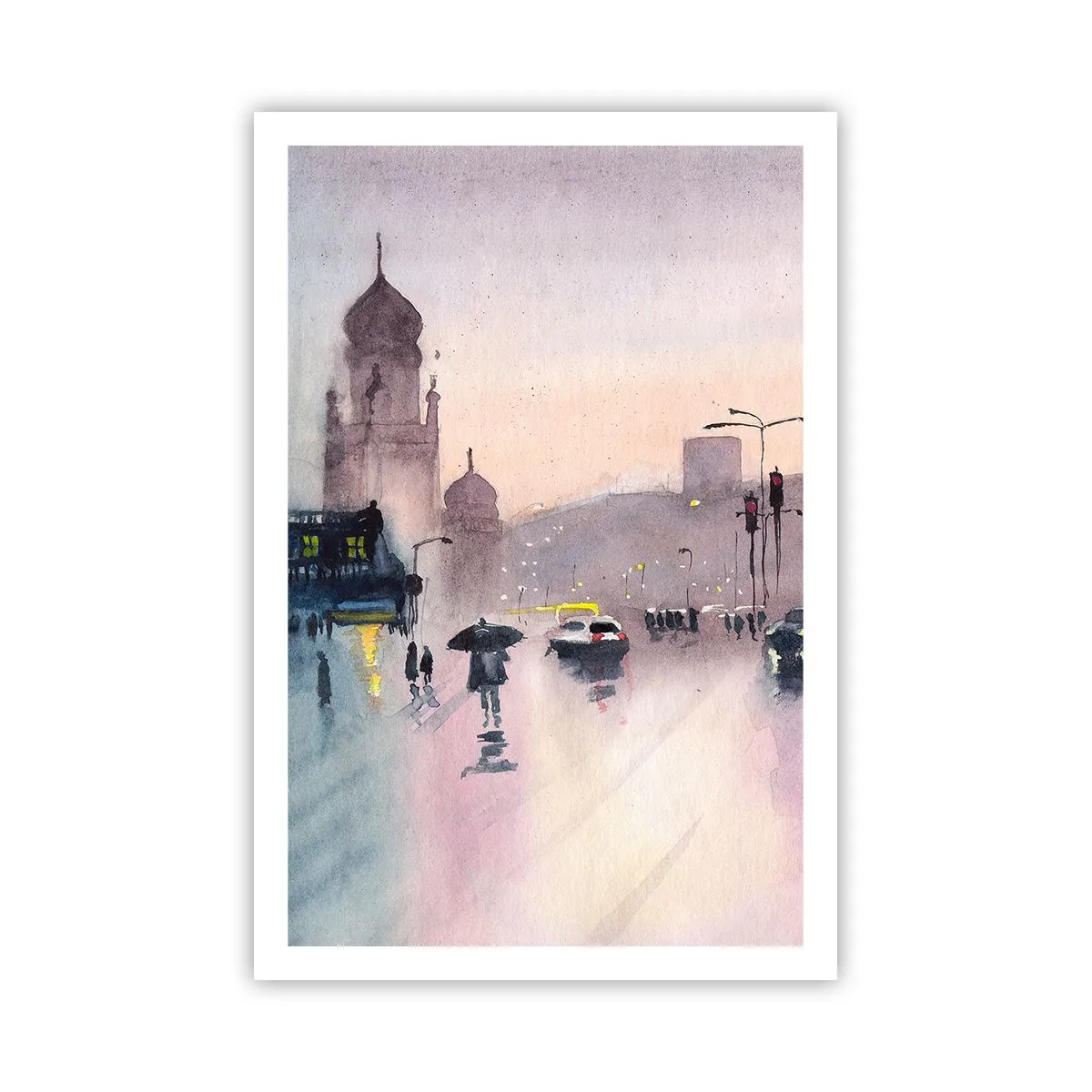 Poster - Într-o ceață ploioasă - 61x91 cm