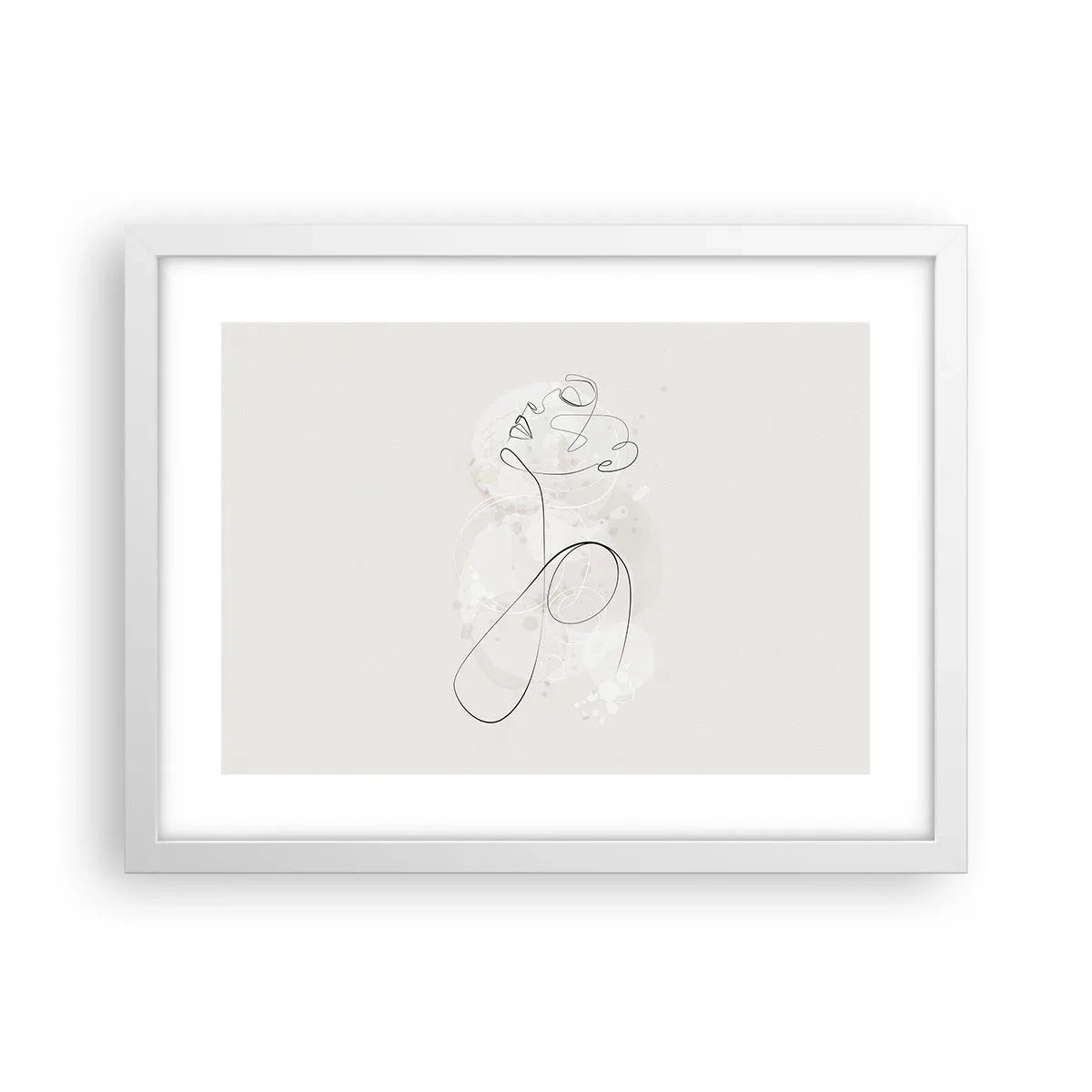 Poster în ramă albă - Spirala frumuseții - 40x30 cm