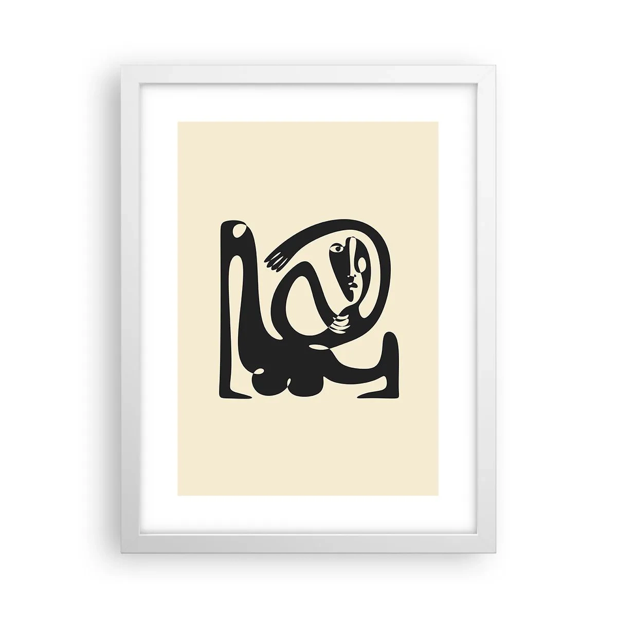 Poster în ramă albă - Aproape Picasso - 30x40 cm
