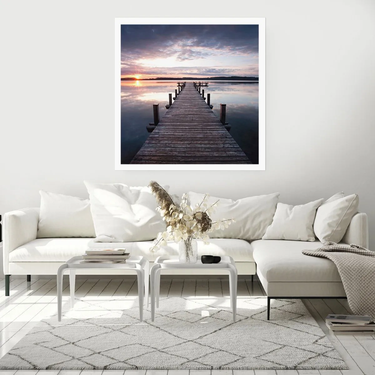 Poster - Granița tăcută dintre zi și noapte - 40x40 cm