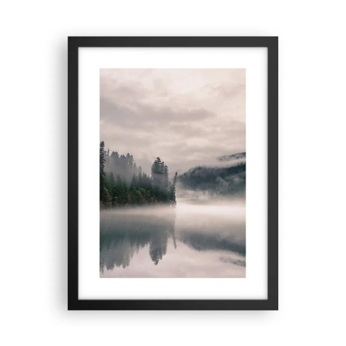 Poster în ramă neagră - În reverie, în ceață - 30x40 cm