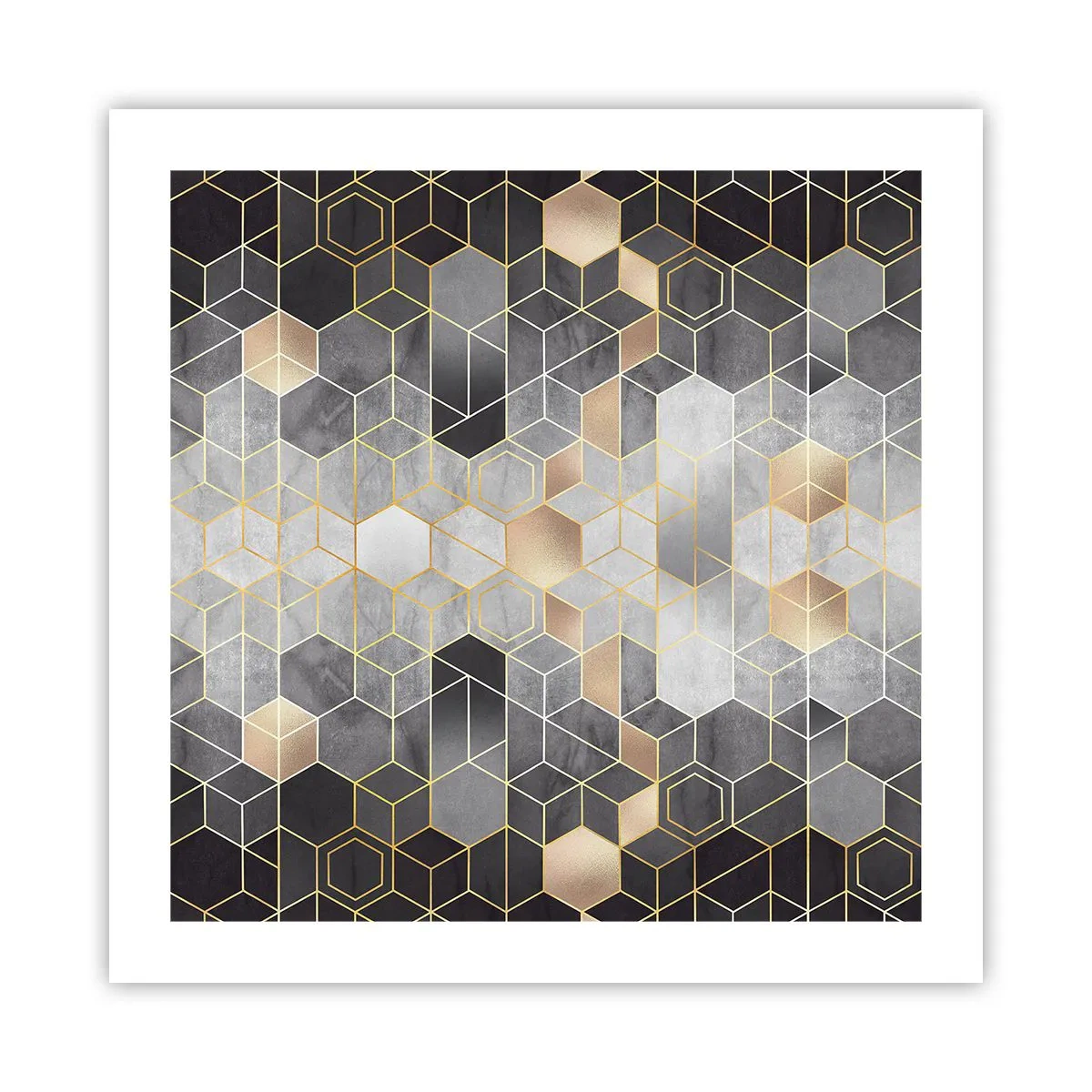 Poster - Compoziție diamantată - 50x50 cm