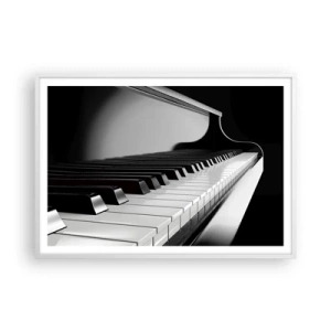 Poster în ramă albă - Armonia formelor și a culorilor - 100x70 cm