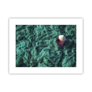 Poster - Într-o mare de rețea - 40x30 cm