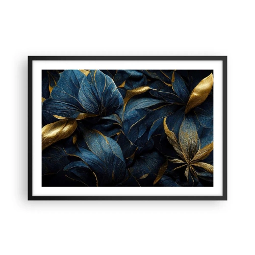 Poster în ramă neagră - Căptușită cu aur - 70x50 cm