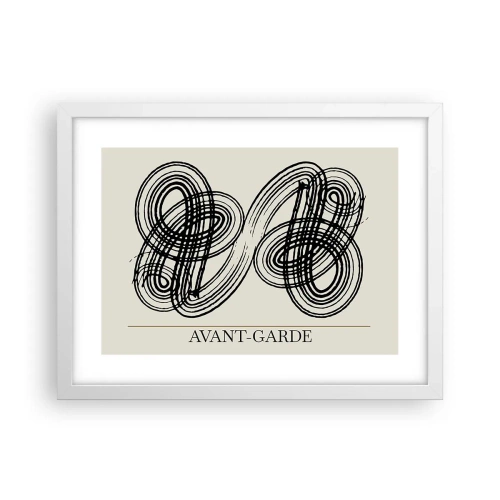 Poster în ramă albă - A apărut spontan - 40x30 cm