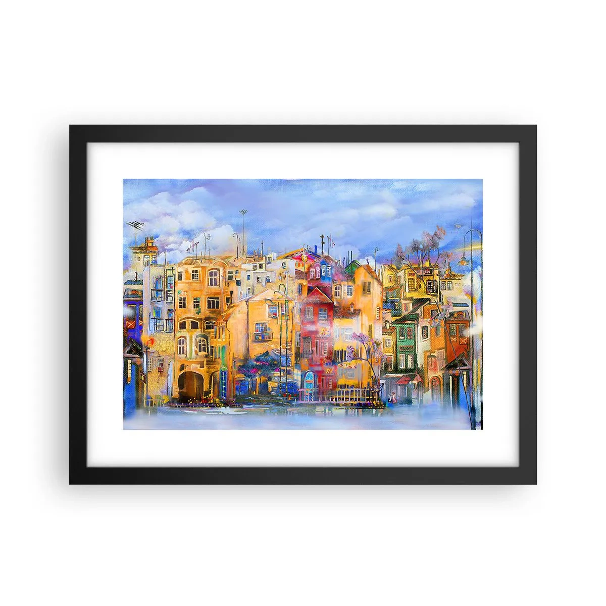 Poster în ramă neagră - Suntem împreună - 40x30 cm