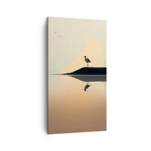 Tablou pe pânză - Domn pe lac - 45x80 cm