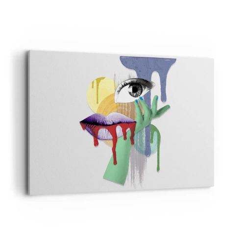 Tablou pe pânză - Portret deconstruit - 120x80 cm