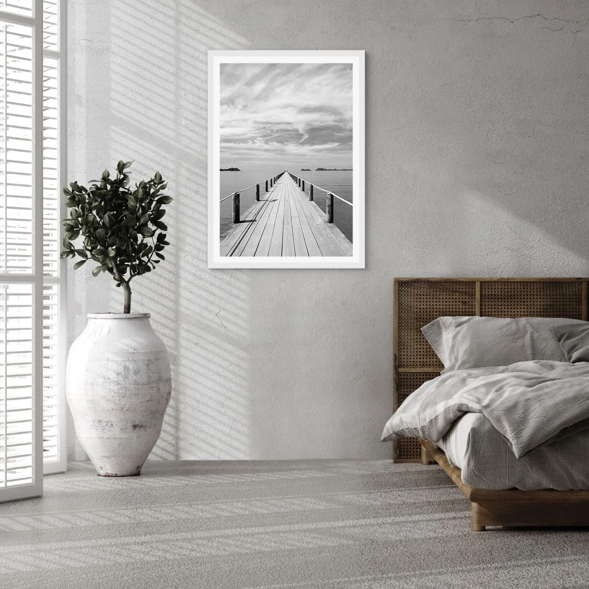 Poster în ramă albă - Ce zici de o călătorie... - 61x91 cm