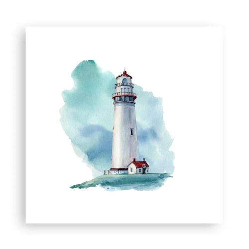 Poster - Sora blândă a albastrului - 30x30 cm