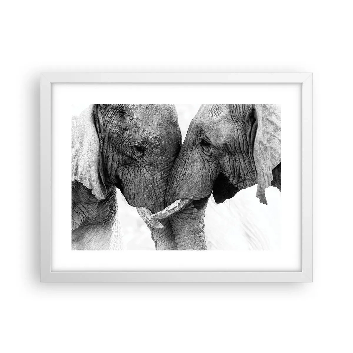 Poster în ramă albă - Mărturisire din inimă - 40x30 cm