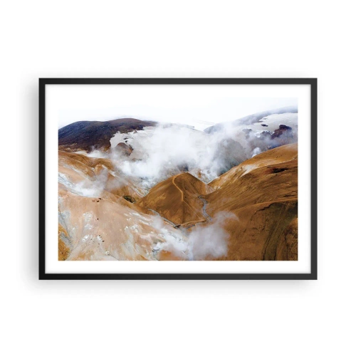Poster în ramă neagră - Frumusețea sălbatică a Islandei - 70x50 cm