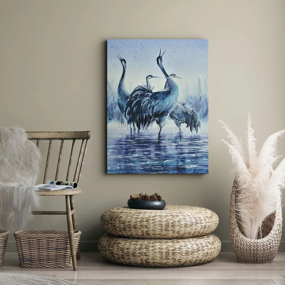 Tablou pe pânză - Întâlnirea de dimineață - 70x100 cm