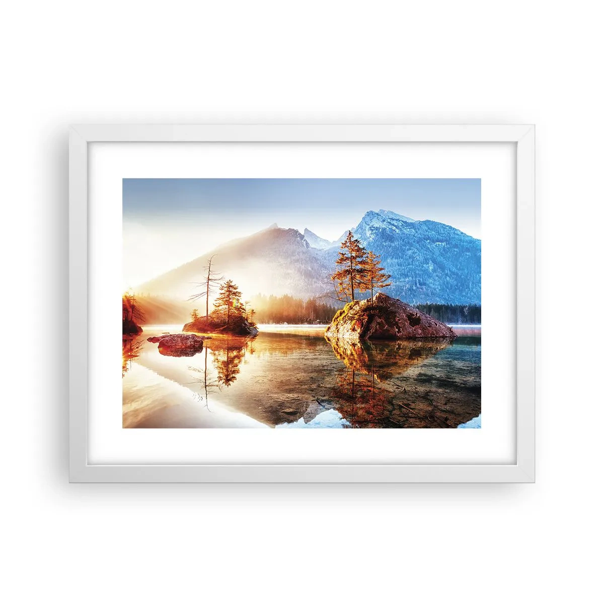 Poster în ramă albă - Natura într-o nouă lumină - 40x30 cm